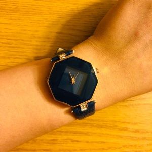 Blue elegant  watch